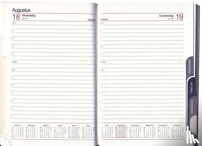  - Combi agenda A5 dag 2027