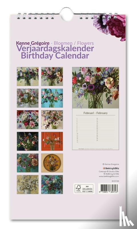  - Verjaardagskalender: Bloemen, Kenne Gregoire