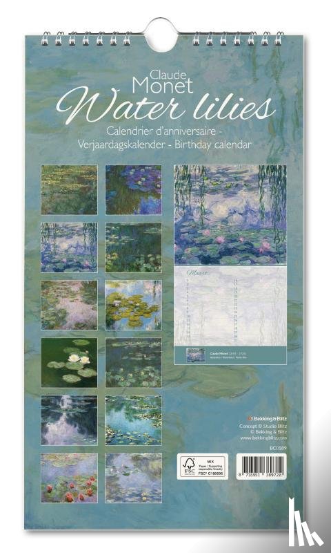  - Verjaardagskalender: Water lilies, Claude Monet