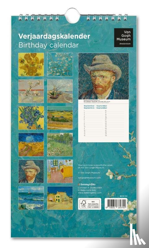  - Verjaardagskalender: Van Gogh, Van Gogh Museum
