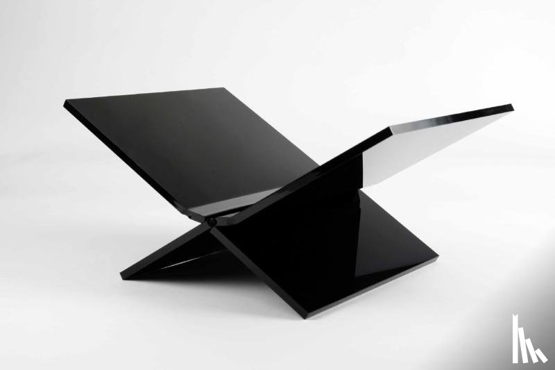  - Boekenstandaard perspex middel design zwart