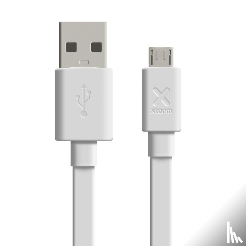  - Xtorm Flat USB to Micro USB cable (1m) White