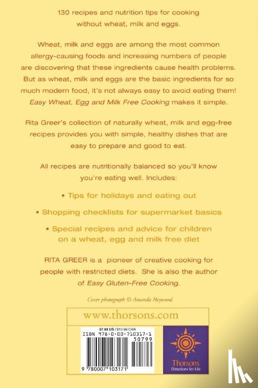 Greer, Rita - Easy Wheat, Egg and Milk Free Cooking