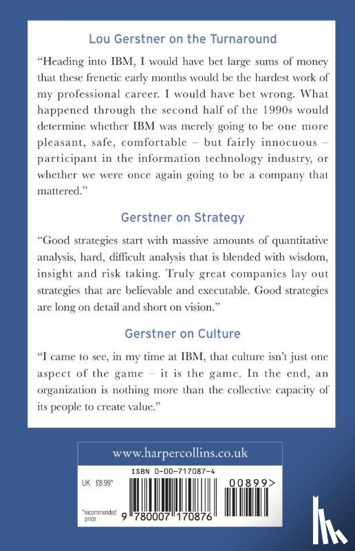 Gerstner, Louis - Who Says Elephants Can’t Dance?