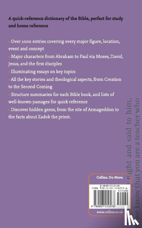 Manser, Martin, Selman, Martin - Collins Dictionary of The Bible