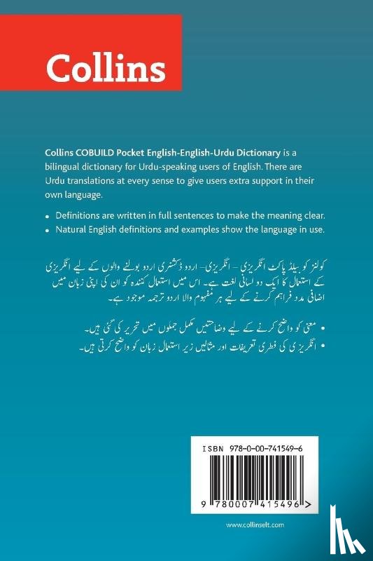 Nocontributor - Collins Cobuild Pocket English-English-Urdu Dictionary