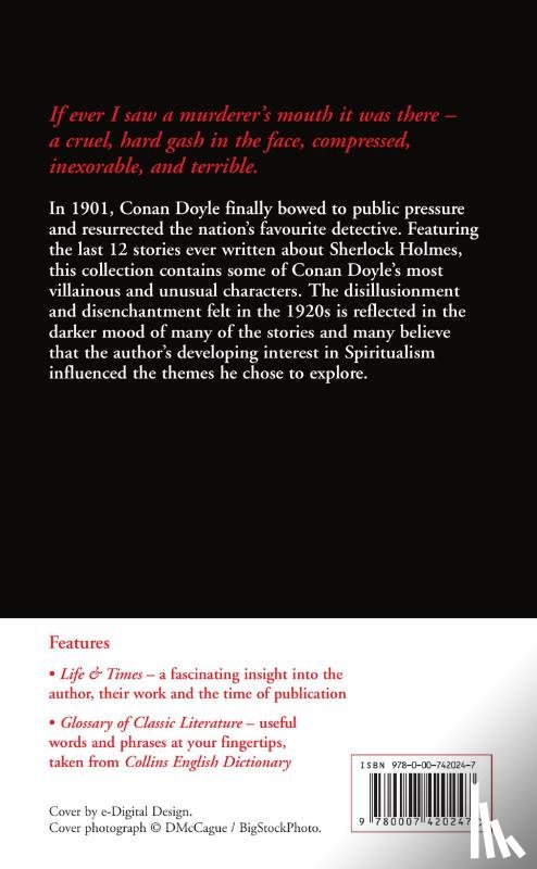 Conan Doyle, Sir Arthur - The Case-Book of Sherlock Holmes