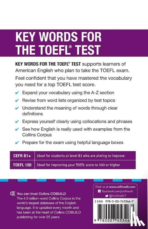 Nocontributor - COBUILD Key Words for the TOEFL Test
