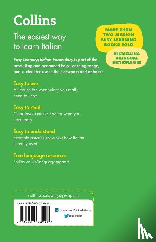Collins Dictionaries - Easy Learning Italian Vocabulary
