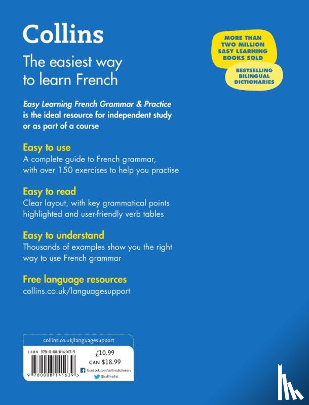 Collins Dictionaries - Easy Learning French Grammar and Practice