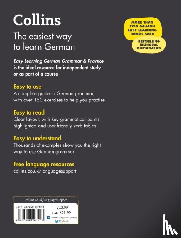 Collins Dictionaries - Easy Learning German Grammar and Practice