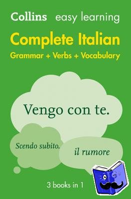 Collins Dictionaries - Easy Learning Italian Complete Grammar, Verbs and Vocabulary (3 books in 1)
