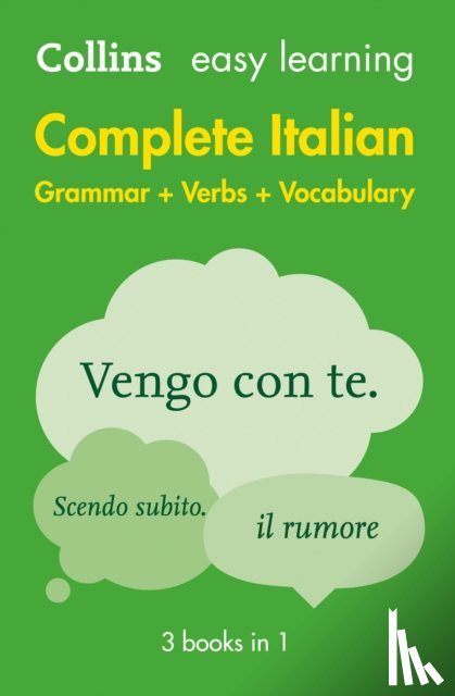 Collins Dictionaries - Easy Learning Italian Complete Grammar, Verbs and Vocabulary (3 books in 1)