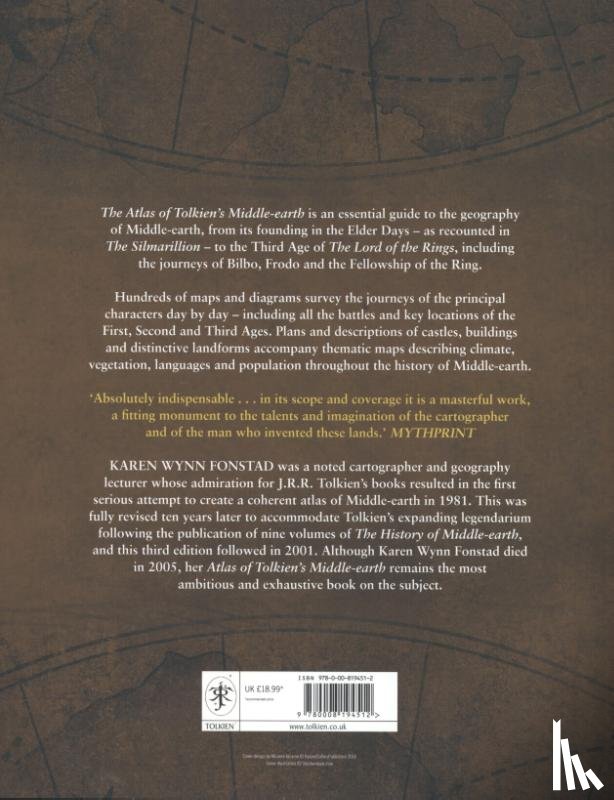 Fonstad, Karen Wynn - The Atlas of Tolkien’s Middle-earth