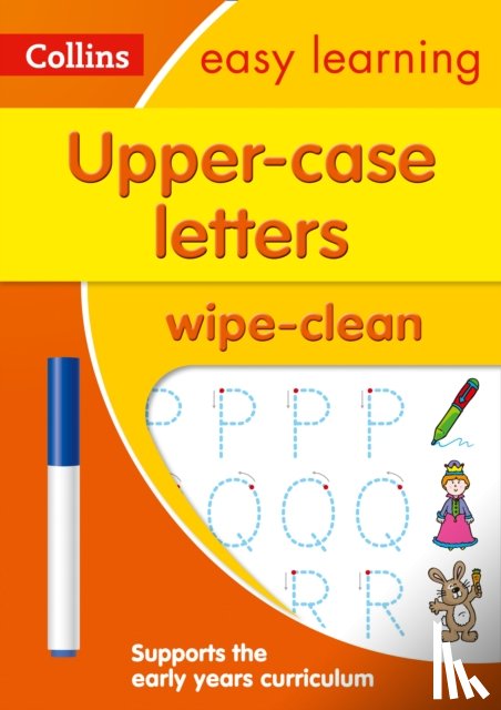 Collins Easy Learning - Upper Case Letters Age 3-5 Wipe Clean Activity Book