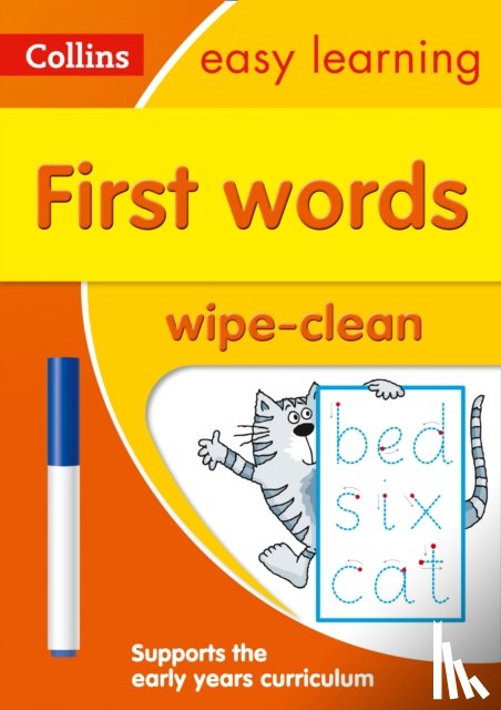 Collins Easy Learning - First Words Age 3-5 Wipe Clean Activity Book