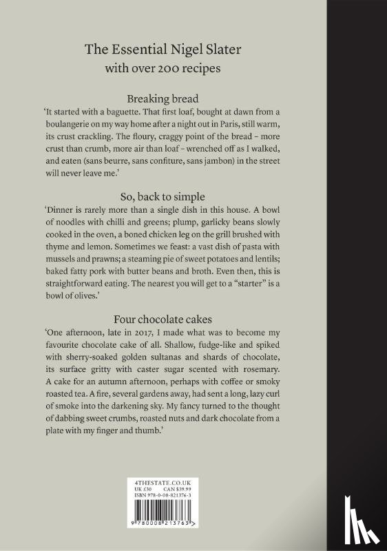 Slater, Nigel - A Cook’s Book