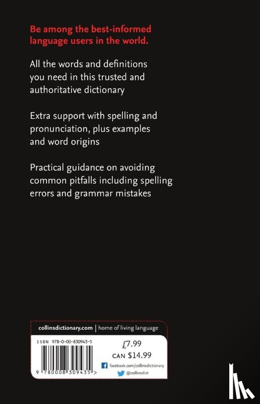 Collins Dictionaries - Paperback English Dictionary Essential