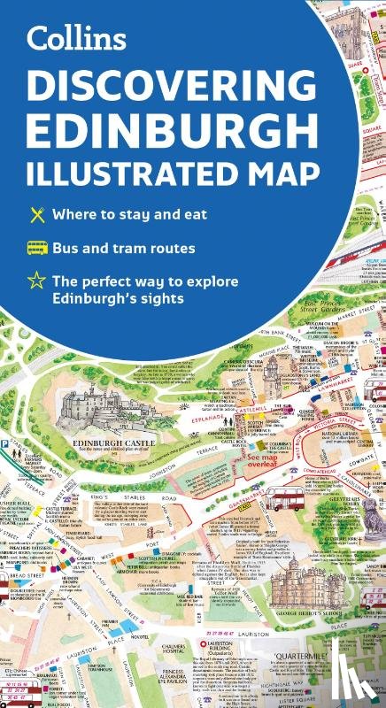 Beddow, Dominic, Collins Maps - Discovering Edinburgh Illustrated Map