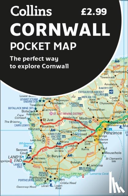 Collins Maps - Cornwall Pocket Map