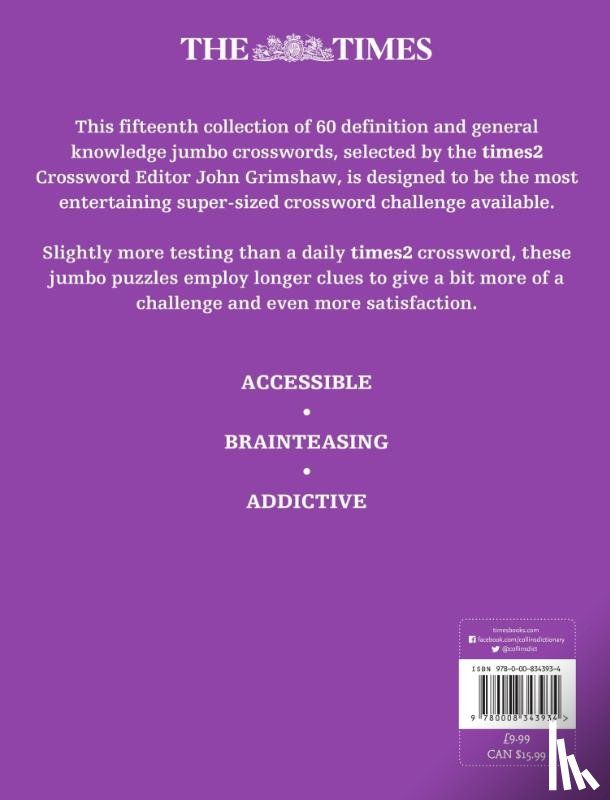The Times Mind Games, Grimshaw, John - The Times 2 Jumbo Crossword Book 15