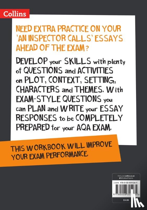 Collins GCSE - An Inspector Calls: AQA GCSE 9-1 English Literature Workbook