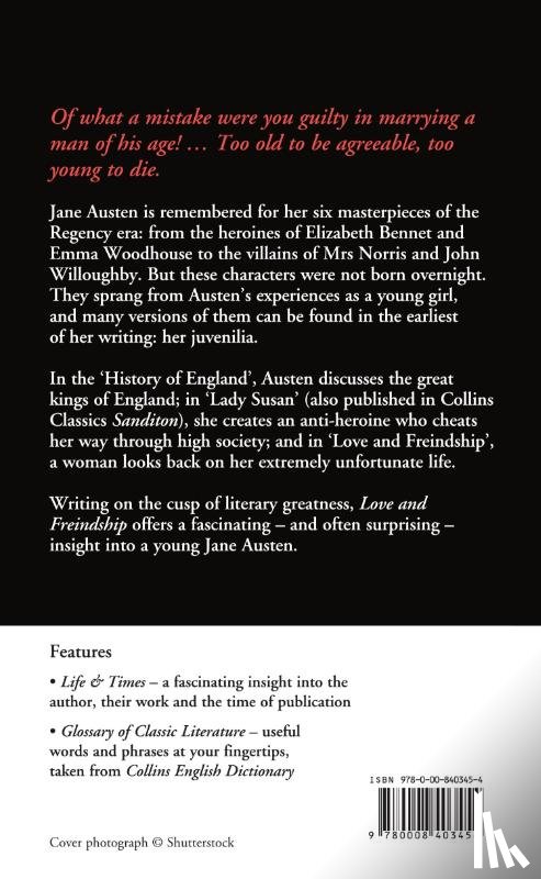 Austen, Jane - Love and Freindship
