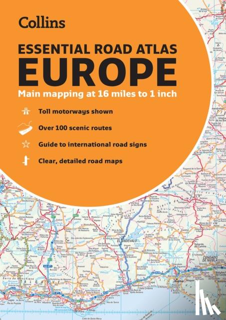 Collins Maps - Collins Essential Road Atlas Europe