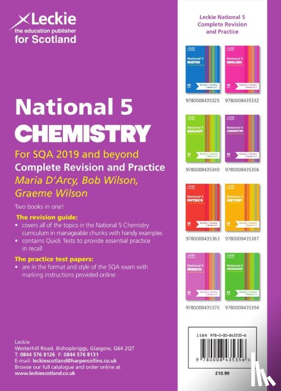 D’Arcy, Maria, Wilson, Bob, Wilson, Graeme, Leckie - National 5 Chemistry