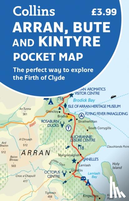 Collins Maps - Arran, Bute and Kintyre Pocket Map
