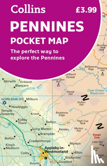 Collins Maps - Pennines Pocket Map