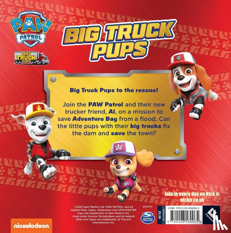 Paw Patrol - PAW Patrol Big Truck Pups Picture Book