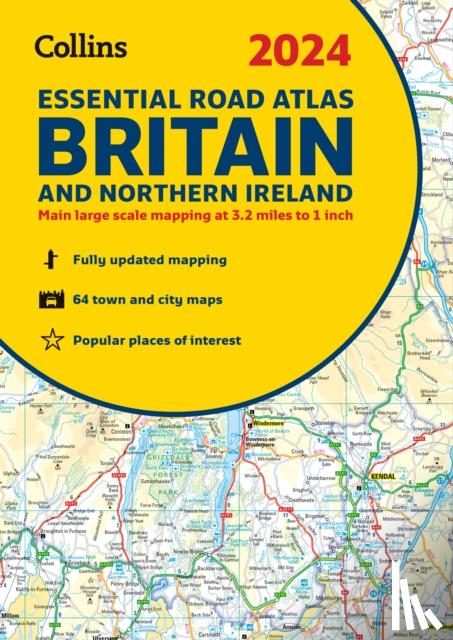 Collins Maps - 2024 Collins Essential Road Atlas Britain and Northern Ireland