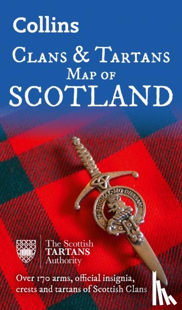 Collins Maps - Collins Scotland Clans and Tartans Map