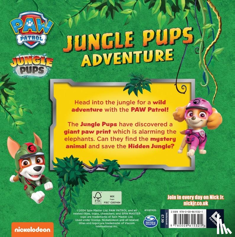 Paw Patrol - PAW Patrol Jungle Pups Adventure Picture Book
