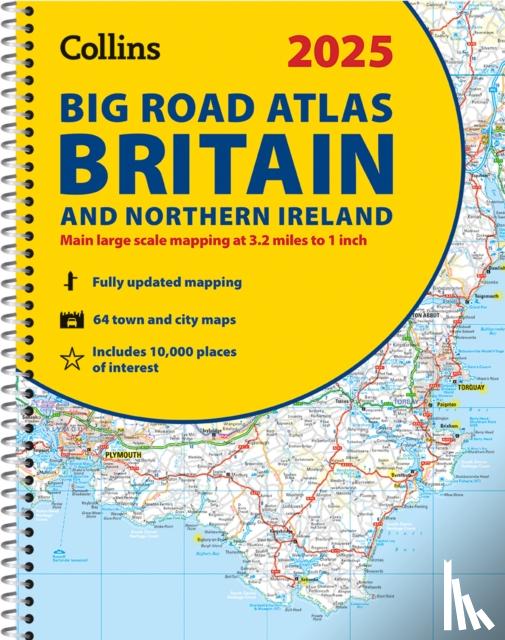 Collins Maps - 2025 Collins Big Road Atlas Britain and Northern Ireland
