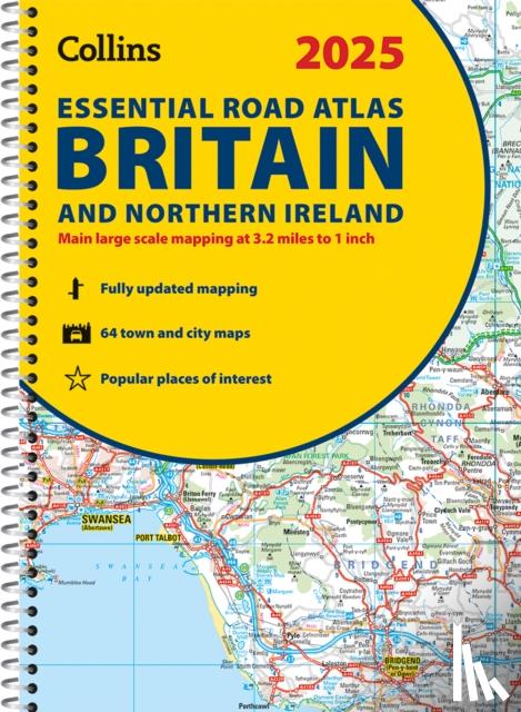 Collins Maps - 2025 Collins Essential Road Atlas Britain and Northern Ireland