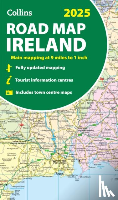 Collins Maps - 2025 Collins Road Map of Ireland