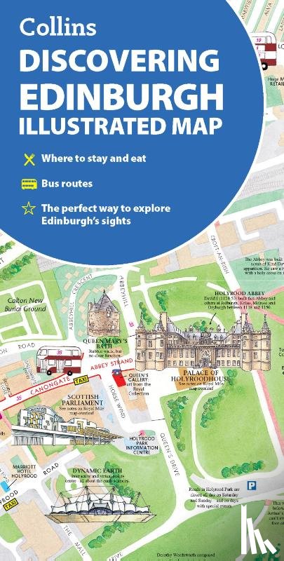 Beddow, Dominic, Collins Maps - Discovering Edinburgh Illustrated Map