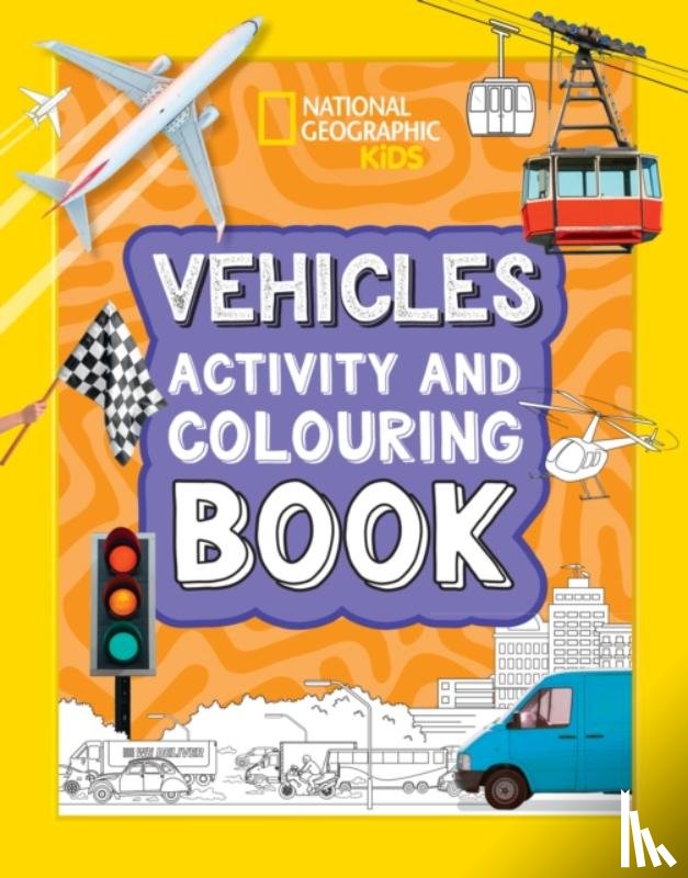National Geographic Kids - Vehicles Activity and Colouring Book
