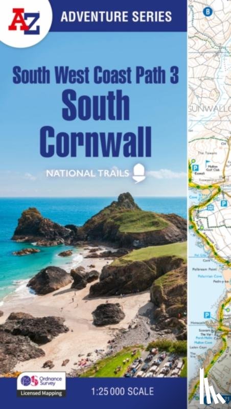 A-Z Maps - South West Coast Path 3 – South Cornwall
