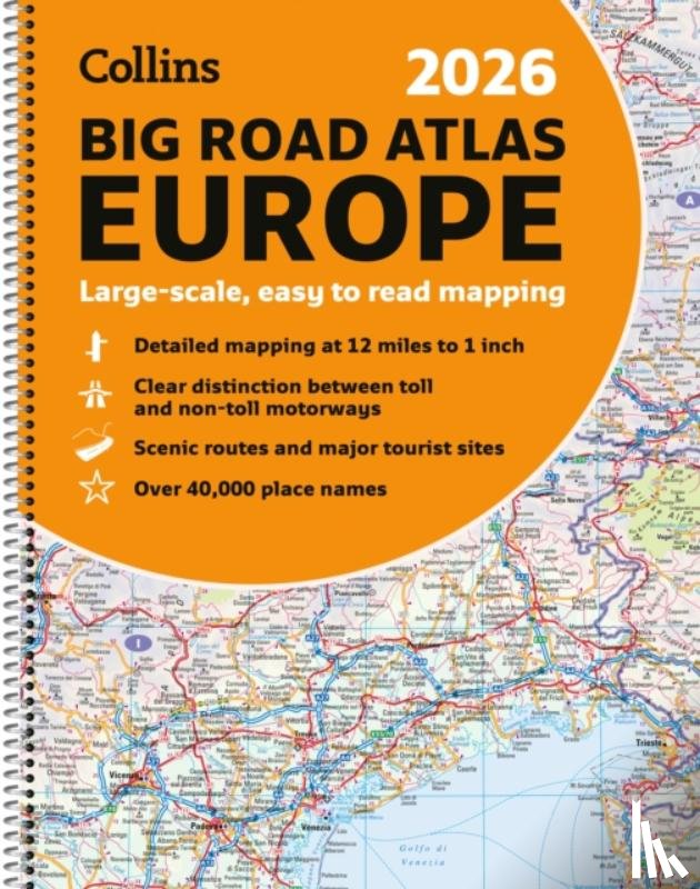 Collins Maps - Collins 2026 Big Road Atlas Europe