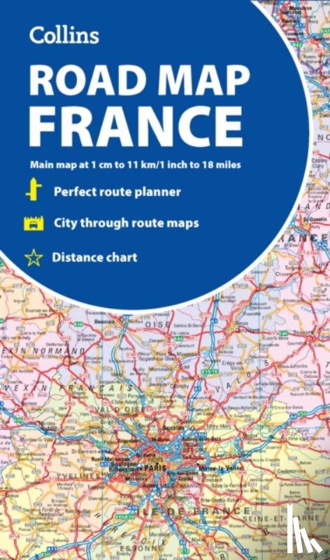 Collins Maps - Collins Road Map of France