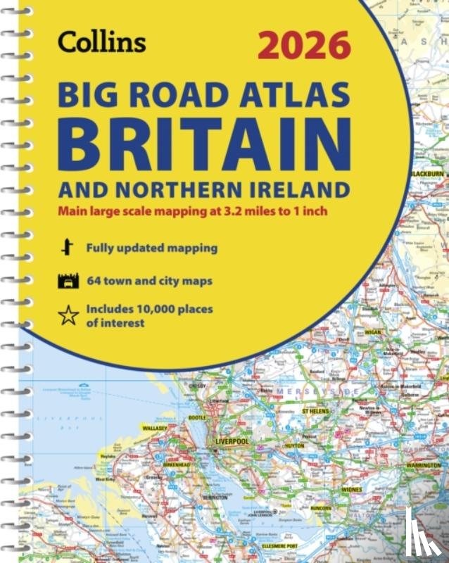 Collins Maps - 2026 Collins Big Road Atlas Britain and Northern Ireland