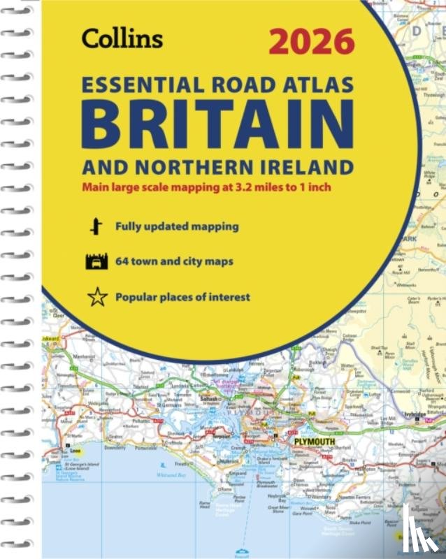 Collins Maps - 2026 Collins Essential Road Atlas Britain and Northern Ireland