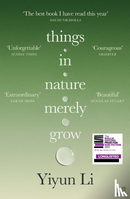Li, Yiyun - Things in Nature Merely Grow