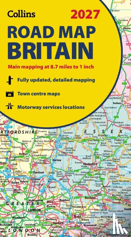 Collins Maps - Collins Road Map of Britain 2027 (Folded Map)