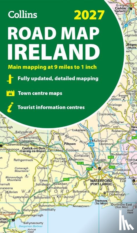 Collins Maps - Collins Road Map of Ireland 2027 (Folded map)