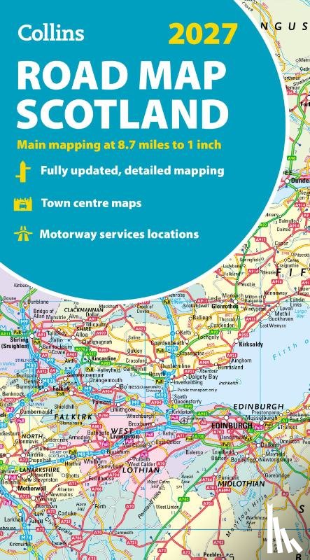 Collins Maps - Collins Road Map of Scotland 2027 (Folded map)