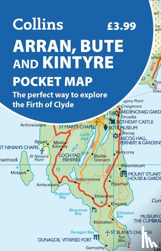 Collins Maps - Arran, Bute and Kintyre Pocket Map